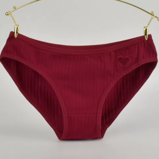 Sweet Comfort – Heart-Print Cotton Panties for Everyday Bliss
