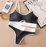Seamless Sports Bra and Panties Set – Comfortable Cotton Lingerie with Hollow-Out Design
