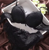 European Style Bra & Panty Set – Push-Up Cotton Lingerie with Lace
