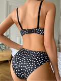 Sexy Floral Print Lingerie Set – Underwire Bra with Adjustable Straps