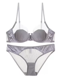 French Mesh Sexy Push-Up Bra – Smooth Thin Cup with Soft Underwire