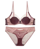 French Mesh Sexy Push-Up Bra – Smooth Thin Cup with Soft Underwire