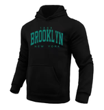 Brooklyn Printed Hoodie for Men – Casual All-Season Pullover Sweatshirt