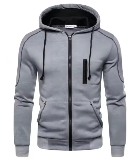 New Men’s Hoodie Jacket – Streetwear Long Sleeve Sweatshirt