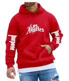 Los Angeles Art Letter Design Hoodie – Oversized Streetwear Sweatshirt for Men & Women