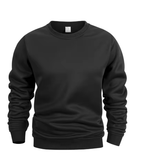 Men’s Crew Neck Sweatshirt – Solid Color Long Sleeve Pullover