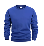 Men’s Crew Neck Sweatshirt – Solid Color Long Sleeve Pullover