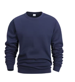 Men’s Crew Neck Sweatshirt – Solid Color Long Sleeve Pullover