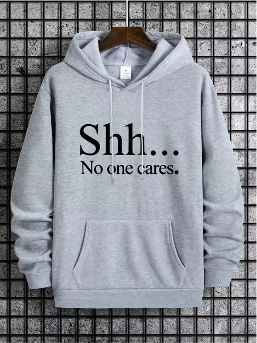 Men’s Spring/Autumn Heavy-Duty Fleece Hoodie – Oversized, Trendy, Casual Unisex Long Sleeve