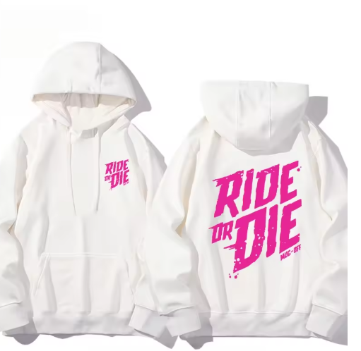 Ride or Die Cotton Hoodie – Unisex Autumn/Winter Essential
