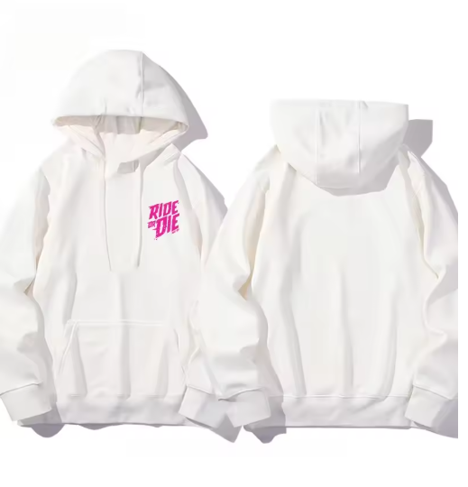 Ride or Die Cotton Hoodie – Unisex Autumn/Winter Essential