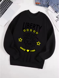 Leopard Print “Free and Unrestrained” Unisex Fleece Sweatshirt