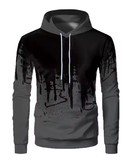 Men’s 3D Printed Hooded Sweater – Casual Outdoor Sports Couple Baseball Style