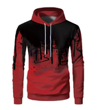 Men’s 3D Printed Hooded Sweater – Casual Outdoor Sports Couple Baseball Style