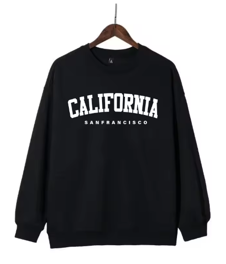 High-Quality Men’s Printed Sweatshirt – Casual Autumn/Winter Pullover