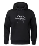 Men’s Classic Mountain Print Hoodie – Casual Long Sleeve Sweatshirt
