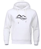 Men’s Classic Mountain Print Hoodie – Casual Long Sleeve Sweatshirt