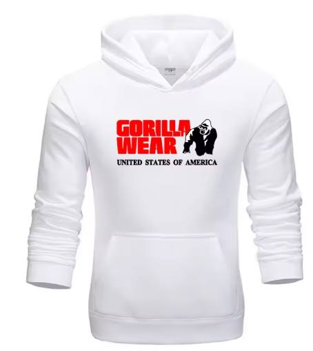 Unisex Gorilla Graphic Hoodie – Vintage Casual Sweatshirt