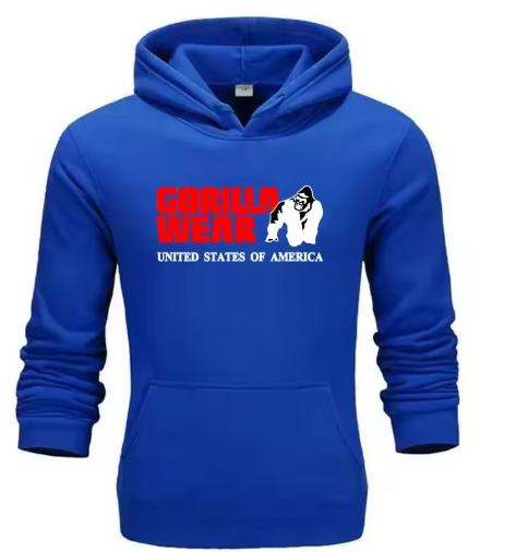 Unisex Gorilla Graphic Hoodie – Vintage Casual Sweatshirt