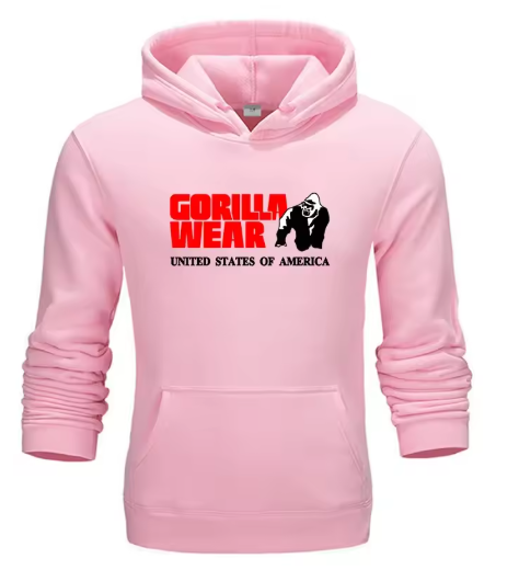 Unisex Gorilla Graphic Hoodie – Vintage Casual Sweatshirt