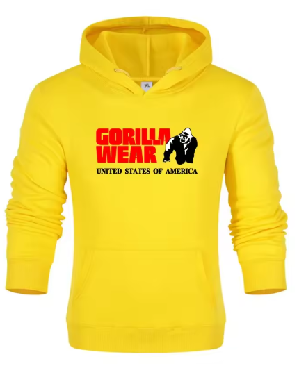 Unisex Gorilla Graphic Hoodie – Vintage Casual Sweatshirt