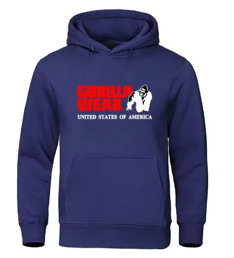 Unisex Gorilla Graphic Hoodie – Vintage Casual Sweatshirt