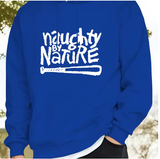 Men’s Hooded Sweatshirt – “Naughty by Nature” Graphic Print