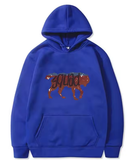 Funny Retro Wolf Squad Hoodie – Men’s Casual Sweatshirt