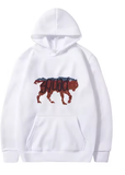 Funny Retro Wolf Squad Hoodie – Men’s Casual Sweatshirt