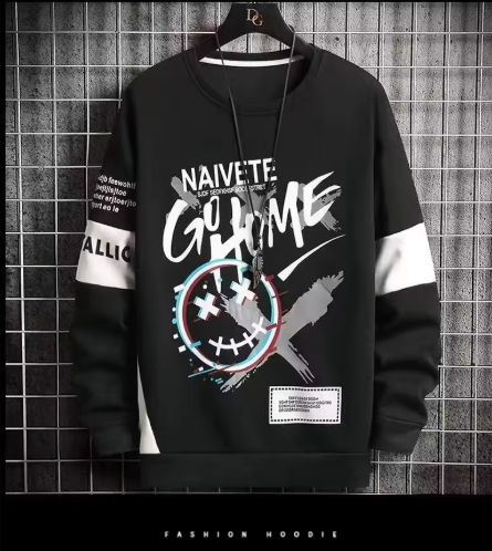 Men’s Y2K Anime Graphic Hoodie – Sport & Casual Sweatshirt