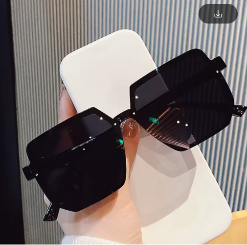 Big Frame Vintage Square Sunglasses – Unisex Retro Eyewear