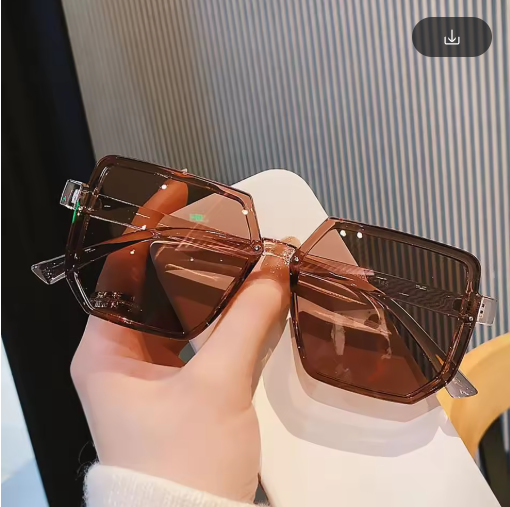 Big Frame Vintage Square Sunglasses – Unisex Retro Eyewear