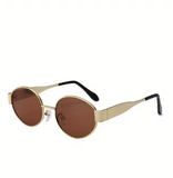 Oval Sunglasses for Women & Men – Trendy Metal Frame Shades