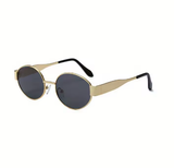 Oval Sunglasses for Women & Men – Trendy Metal Frame Shades
