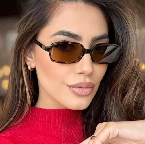 Vintage Luxury Small Rectangle Sunglasses – Unisex Designer Shades