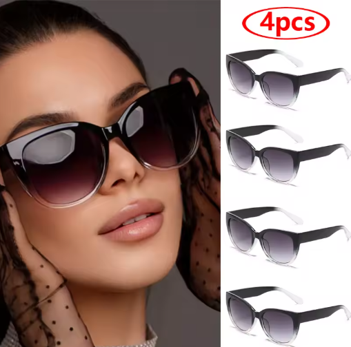 Retro Cat Eye Sunglasses for Women – Vintage Gradient Lens, UV400 Protection, Unisex Fashion Shades