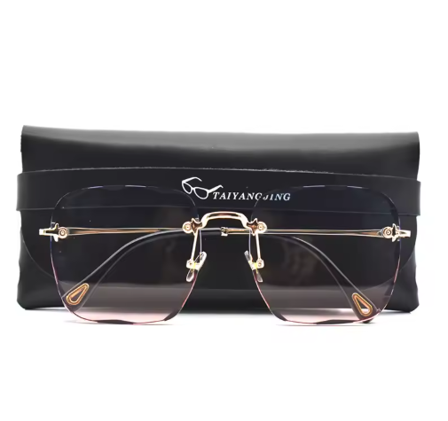 Rimless Women’s Sunglasses – High-Quality Gradient Summer Shades