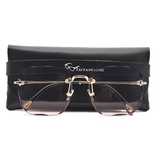 Rimless Women’s Sunglasses – High-Quality Gradient Summer Shades