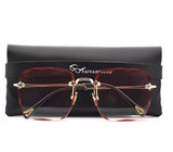 Rimless Women’s Sunglasses – High-Quality Gradient Summer Shades