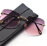 Rimless Women’s Sunglasses – High-Quality Gradient Summer Shades