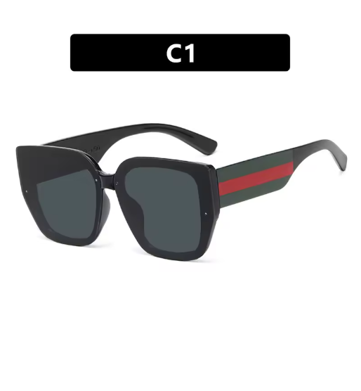 Large Frame Polygonal Sunglasses – Vintage Oversized Shades