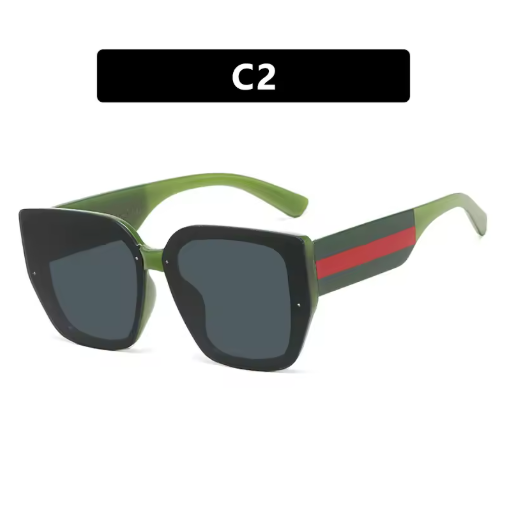 Large Frame Polygonal Sunglasses – Vintage Oversized Shades