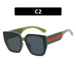 Large Frame Polygonal Sunglasses – Vintage Oversized Shades