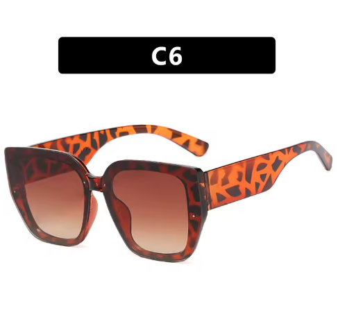 Large Frame Polygonal Sunglasses – Vintage Oversized Shades