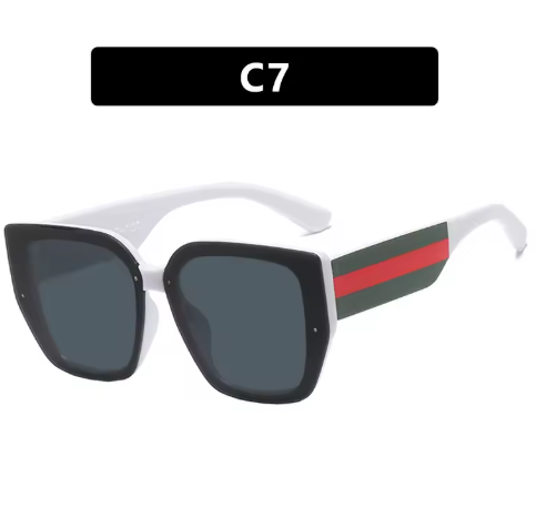 Large Frame Polygonal Sunglasses – Vintage Oversized Shades