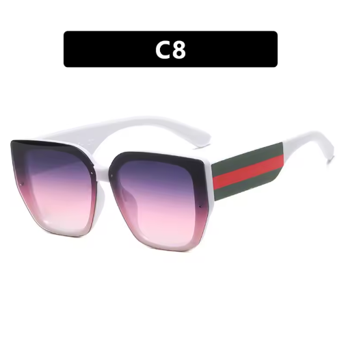 Large Frame Polygonal Sunglasses – Vintage Oversized Shades
