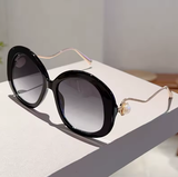 KAMMPT Oversized Round Women’s Sunglasses – 2025 Fashion with Pearls