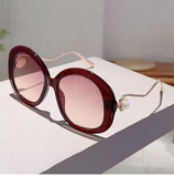 KAMMPT Oversized Round Women’s Sunglasses – 2025 Fashion with Pearls