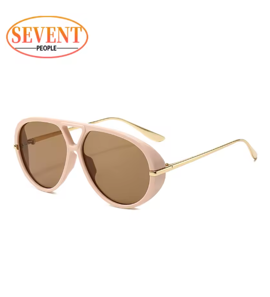 Oversized Oval Punk Pilot Women’s Sunglasses – 2025 Luxury Vintage Style