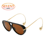 Oversized Oval Punk Pilot Women’s Sunglasses – 2025 Luxury Vintage Style